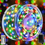 66FT 200 LED Outdoor Christmas Lights with Remote, 8 Modes Multicolor