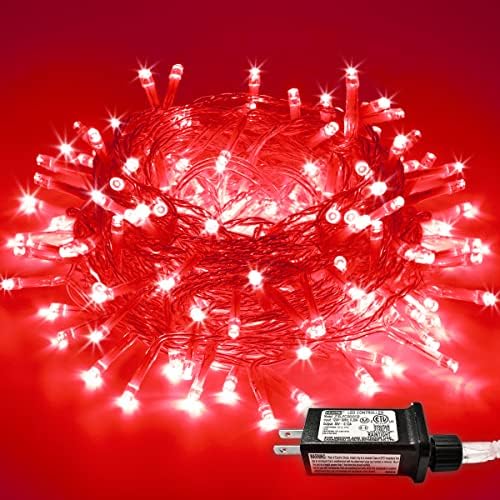 66ft 200 LED Red Halloween Indoor Outdoor String Lights Plug in