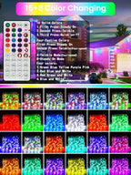 66FT 200 LED RGB Color Changing Fairy Lights with Remote for Outdoor Indoor, alternate view 2