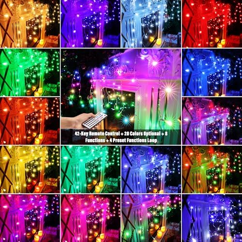 66FT RGB Christmas Icicle Lights Outdoor Non-Connectable Xmas Lights, alternate view 4
