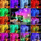 66FT RGB Christmas Icicle Lights Outdoor Non-Connectable Xmas Lights, alternate view 4