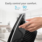673T Whole Room Air Circulator Fan, 3 Speed Settings, 90 Degree Pivoting Head, Deep Pitched Blades, Vortex, alternate view 5
