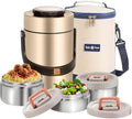 67oz Upgraded Thermos for Hot Food, 3-Layer Stackable Food Thermos, Soup Thermos Jar with Insulated Bag, Ideal