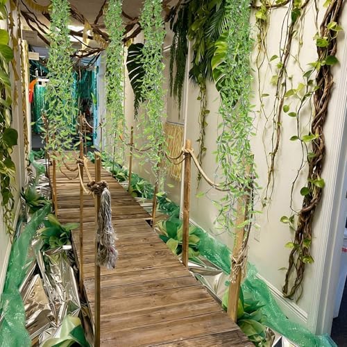 68.9 ft Artificial Enchanted Party Hanging Vines for Ceiling Decor, alternate view 6