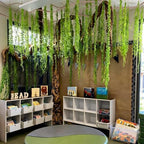 68.9ft Hanging Vines with 19.69ft Branches, Jungle Party Decorations