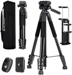 68" Camera Tripod Lightweight Portable DSLR Tripods
