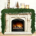 6FT 4 PCS Artificial Norfolk Pine Garlands, Real Touch Christmas Decorations in Green