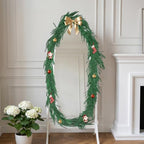 6Ft 4Pcs Artificial Norfolk Pine Garland, Real Touch Faux Greenery for Fireplace Mantel Staircase Wall, alternate view 6