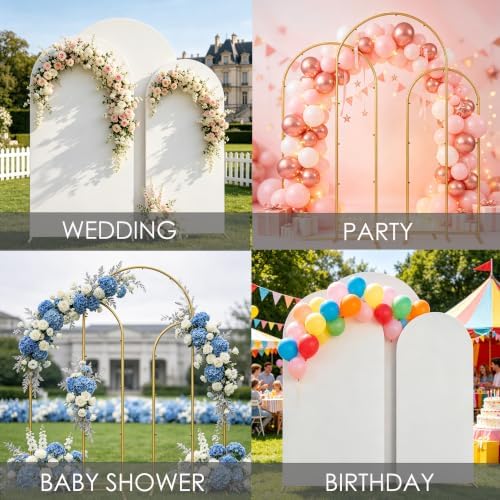 6ft,6.6ft,7.2ft White Arch Cover+Stand, alternate view 6