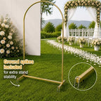 6FT,7.2FT Arch Backdrop Stand and Cover Set (Black) in 6,7.2FT in Black, alternate view 3