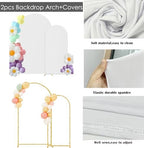 6ft,7.2ft White Arch Cover+Stand, alternate view 4