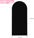 6FT Arch Backdrop Cover Black Arch Covers Stretchy Backdrop, alternate view 3