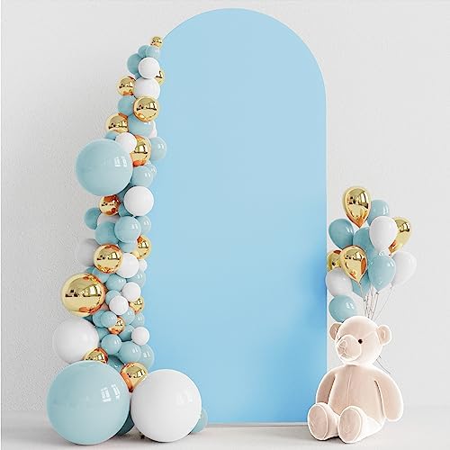 6FT Arch Backdrop Cover Dusty Blue Arch Covers Stretchy Backdrop