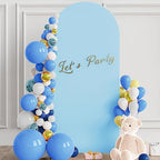 6FT Arch Backdrop Cover Dusty Blue Arch Covers Stretchy Backdrop, alternate view 2