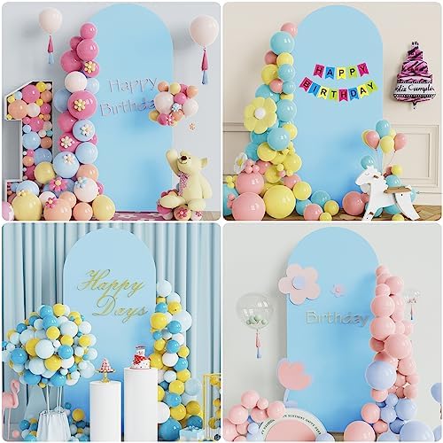 6FT Arch Backdrop Cover Dusty Blue Arch Covers Stretchy Backdrop, alternate view 5