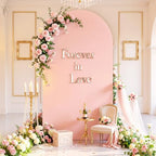 6FT Arch Backdrop Cover, Dusty Pink Arch Covers for Wedding, Double-Sided Arch Covers Stretchy Backdrop for Baby, alternate