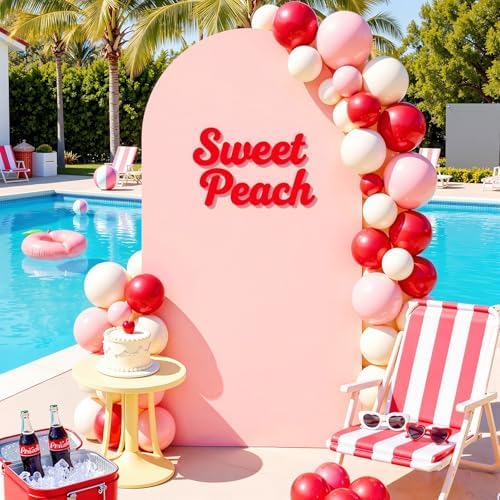 6FT Arch Backdrop Cover, Dusty Pink Arch Covers for Wedding, Double-Sided Arch Covers Stretchy Backdrop for Baby, alternate