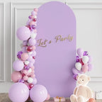 6FT Arch Backdrop Cover Lavender Arch Covers Stretchy Backdrop, alternate view 2
