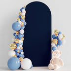 6FT Arch Backdrop Cover Navy Blue Arch Covers Stretchy Backdrop