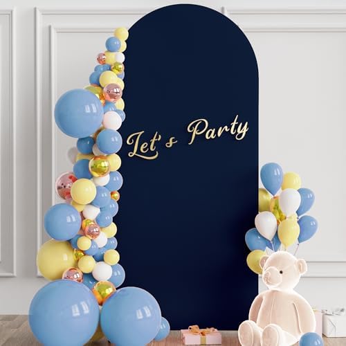 6FT Arch Backdrop Cover Navy Blue Arch Covers Stretchy Backdrop, alternate view 2