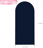 6FT Arch Backdrop Cover Navy Blue Arch Covers Stretchy Backdrop, alternate view 3