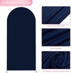 6FT Arch Backdrop Cover Navy Blue Arch Covers Stretchy Backdrop, alternate view 5
