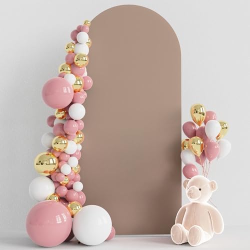 6FT Arch Backdrop Cover Nude Brown Arch Covers Stretchy Backdrop