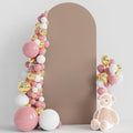 6FT Arch Backdrop Cover Nude Brown Arch Covers Stretchy Backdrop