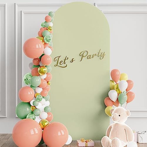 6FT Arch Backdrop Cover Sage Arch Covers Stretchy Backdrop, alternate view 2