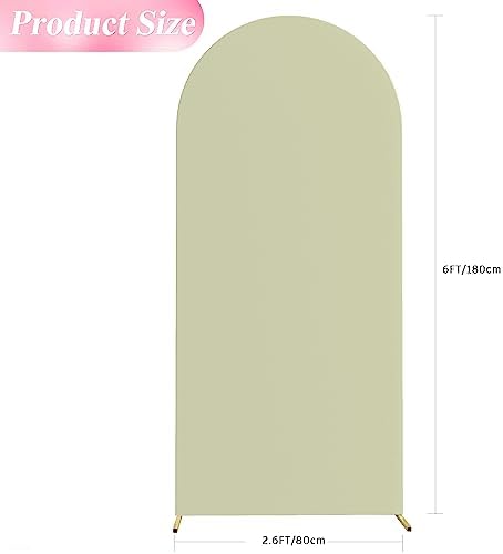 6FT Arch Backdrop Cover Sage Arch Covers Stretchy Backdrop, alternate view 3