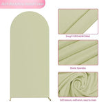 6FT Arch Backdrop Cover Sage Arch Covers Stretchy Backdrop, alternate view 4