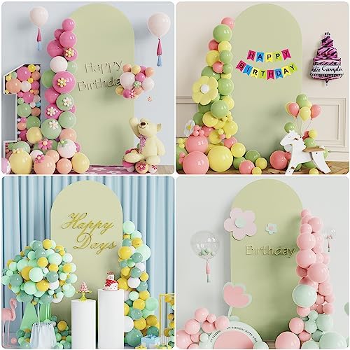 6FT Arch Backdrop Cover Sage Arch Covers Stretchy Backdrop, alternate view 5