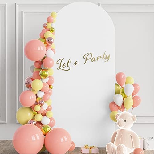 6FT Arch Backdrop Cover White Arch Covers Stretchy Backdrop, alternate view 2