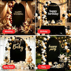 6FT Arch Backdrop Stand and Black Cover Set, Balloon Arch Stand, alternate view 4