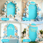 6FT Arch Backdrop Stand and Blue Cover Set, Balloon Arch Stand, alternate view 4