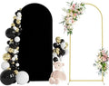 6FT Arch Backdrop Stand and Cover Set, Arch Stand with Black Cover