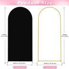 6FT Arch Backdrop Stand and Cover Set, Arch Stand with Black Cover, alternate view 3
