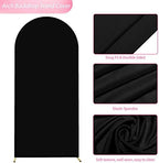 6FT Arch Backdrop Stand and Cover Set, Arch Stand with Black Cover, alternate view 4