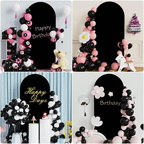 6FT Arch Backdrop Stand and Cover Set, Arch Stand with Black Cover, alternate view 6