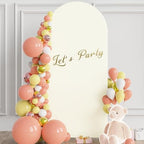 6FT Arch Backdrop Stand and Cover Set, Arch Stand with Ivory Cover, alternate view 7