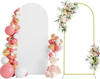 6FT Arch Backdrop Stand and Cover Set, Arch Stand with White Cover