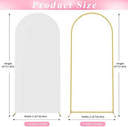 6FT Arch Backdrop Stand and Cover Set, Arch Stand with White Cover, alternate view 3