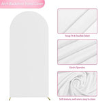 6FT Arch Backdrop Stand and Cover Set, Arch Stand with White Cover, alternate view 4
