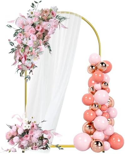 6FT Arch Backdrop Stand, Gold Metal Arch Stand Backdrop