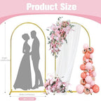 6FT Arch Backdrop Stand, Gold Metal Arch Stand Backdrop, alternate view 4