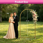 6ft Arch Backdrop Stand, Metal Wedding Arch Backdrop Stand Gold, alternate view 5
