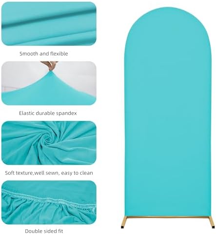 6FT Arch Covers, Blue Arch Backdrop Cover, Cover Only in 6FT in Sky Blue, alternate view 3