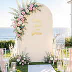6FT Beige Arch Cover, Stretchy Arch Backdrop Cover in 6FT in Beige, alternate view 4