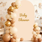 6FT Beige Wedding Arch Backdrop Cover, Stretchy Fabric in 2.6ft x 6ft in Beige, alternate view 3