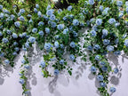 6FT Bendable Artificial Flower Garland Faux Rose Vine for Wedding Decor in Blue, alternate view 5